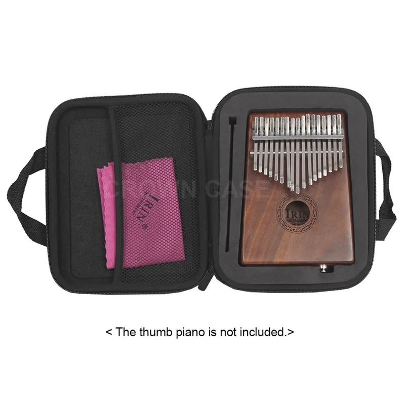 Water-resistant Shock-proof 17-Key Kalimba Case Thumb Piano Mbira Box Bag
