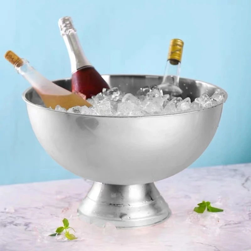 Bar Tools Stainless Steel Ice Bucket Red Wine Bucket Champagne Bowl Ice Pail Ice Container