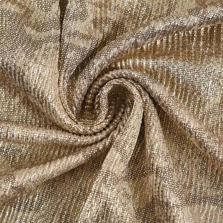 Wholesale 100% polyester Satin gilding fabric for decorate/dancing dress/fashion garment