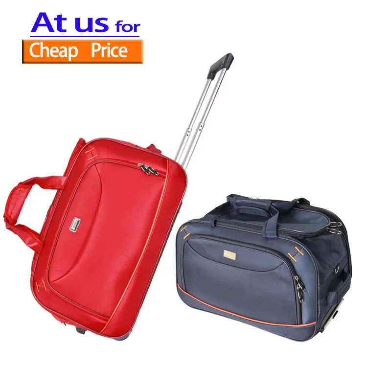 High capacity Trolley Soft Side Luggage Rolling Duffle Bag With Wheels luggage bags