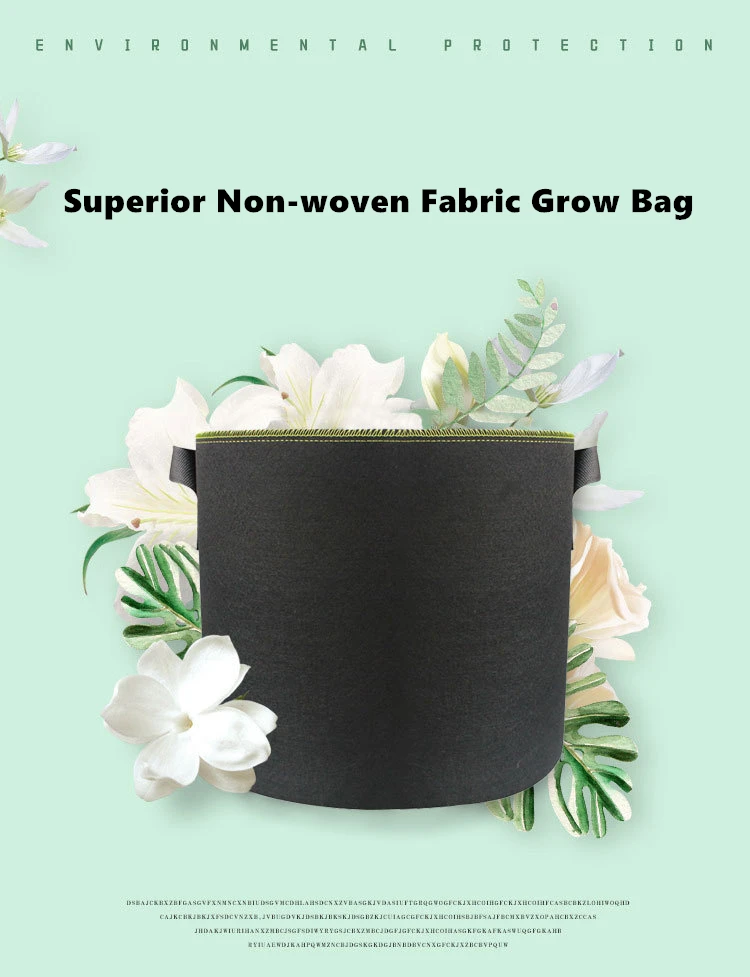 1-400 Gallon Nonwoven Fabric Wholesale Grow Bags 1 2 3 5 7 10 Gallon Grow Bag Sale