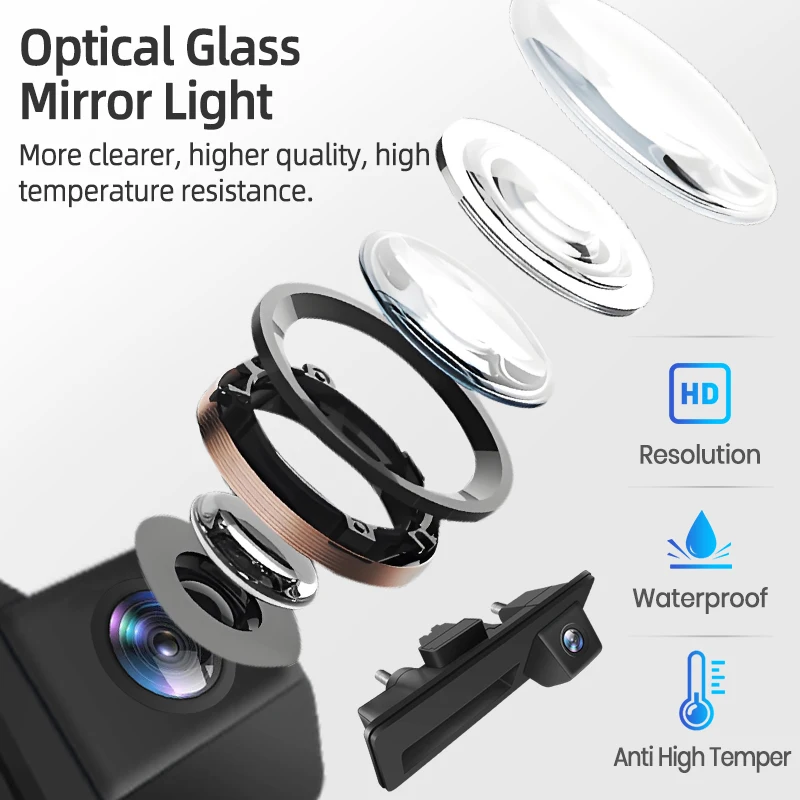 Автомобильная камера заднего вида для Audi Q3 A4 Q7 A3 720P водонепроницаемая широкоугольная 120 °