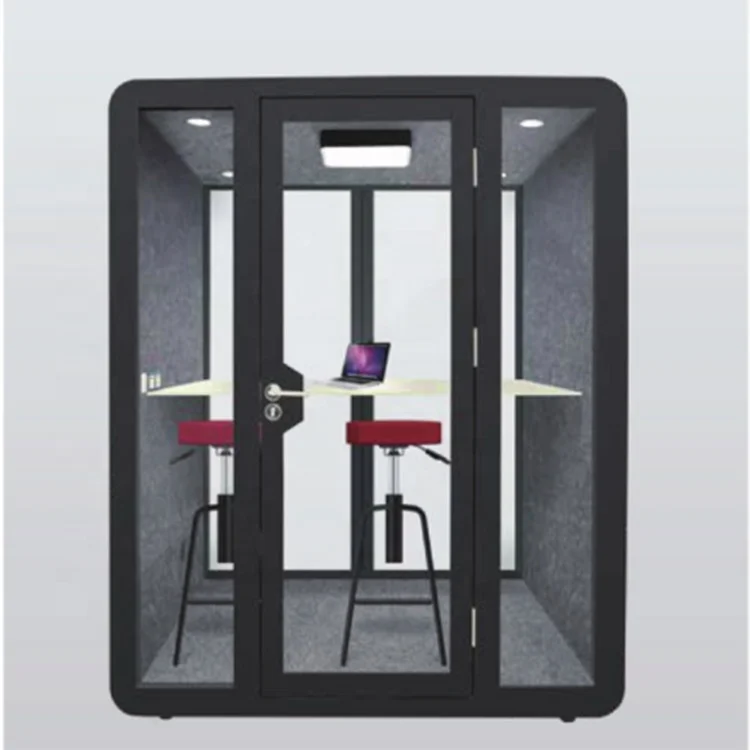 Простая установка, современная домашняя конфиденциальная Металлическая Офисная портативная Звукоизоляционная акустическая телефонная будка для продажи