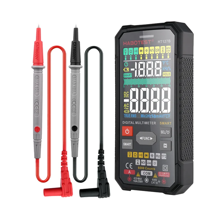 Dropshipping Professional Multimeter HABOTEST HT127B 6000 Counts Digital Multimetro CE & RoHS