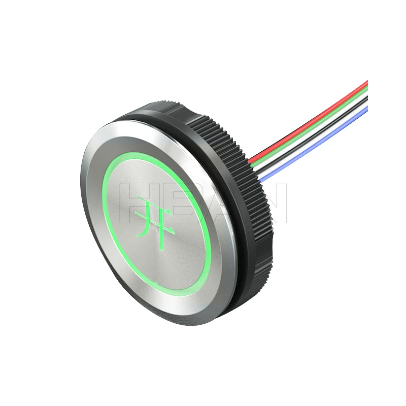 metal buttons customize 35mm switches industrial round type elevator one normally ring illuminated push