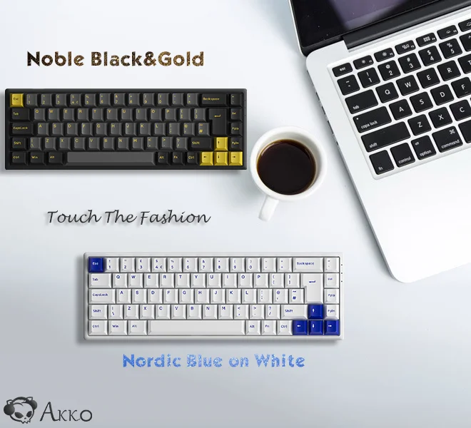 New Arrivals Akko EU 3068B Plus Gaming Typing RGB wireless mini UK German ISO Layout Keyboard