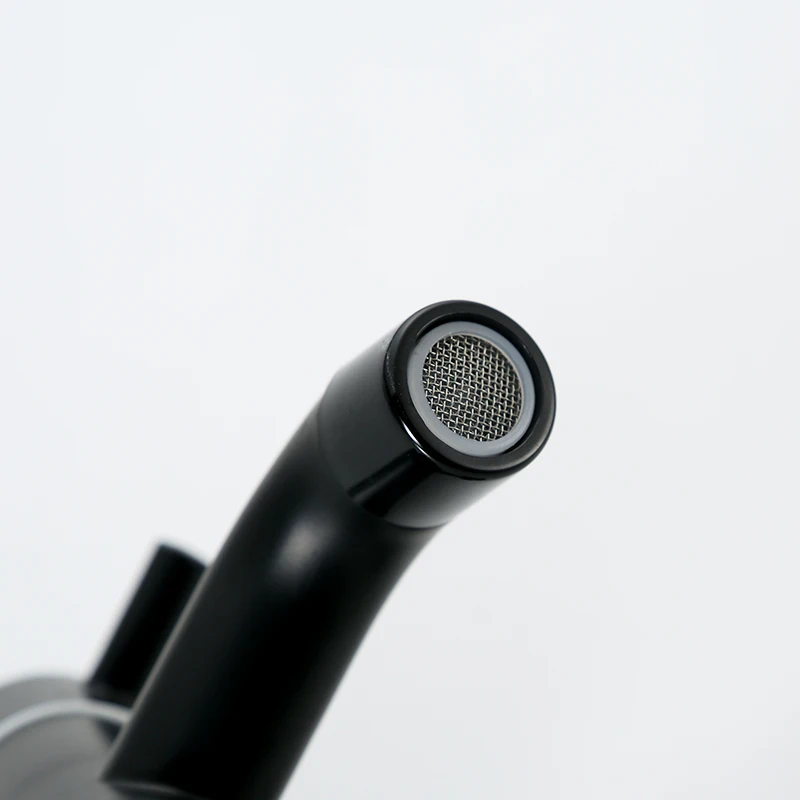 Sanitary Ware Modern Design Black Washing Machine Faucet Zinc Metal One Inlet And Two Outlets