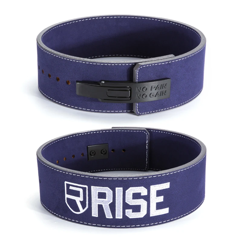 Fitness Body building cowhide gym waist trainer belts for men lever weight lifting belt leather weightlifting