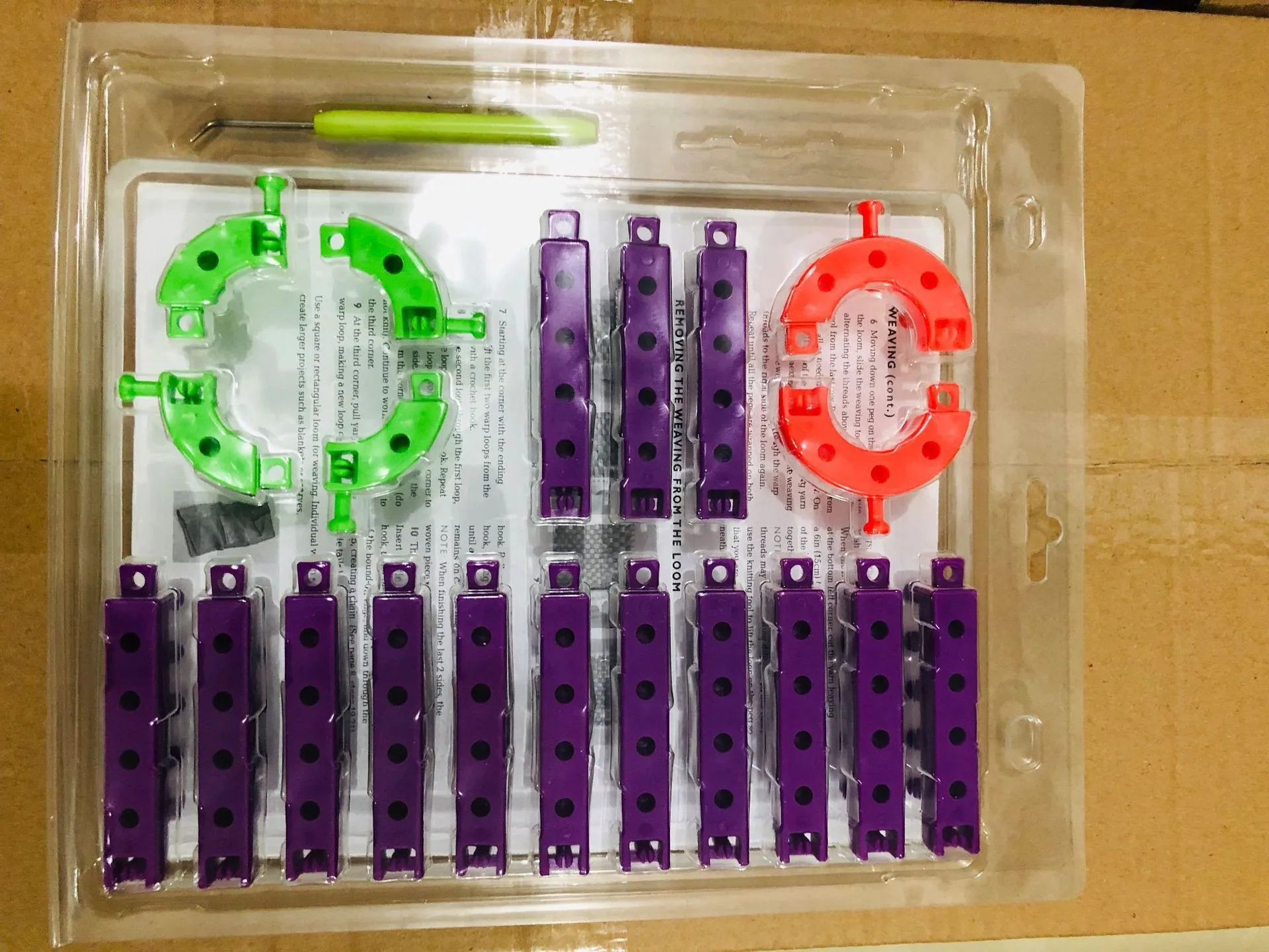 Knitting Loom Tool Kit Set of Circular Round and Long Rectangular Loom with Picks, kids knitting loom