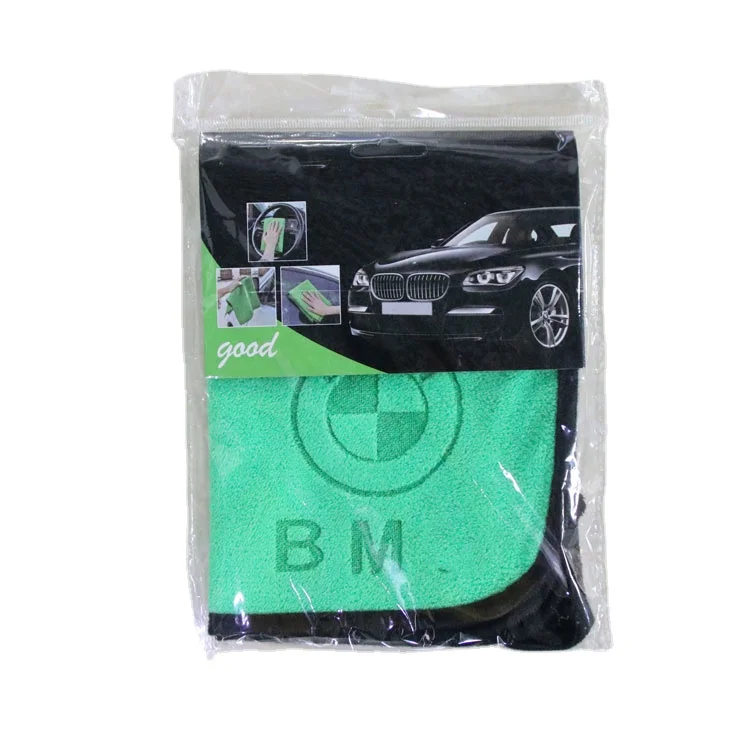 high quality free shipping custom color microfiber towel car care towel embroidered microfiber for car