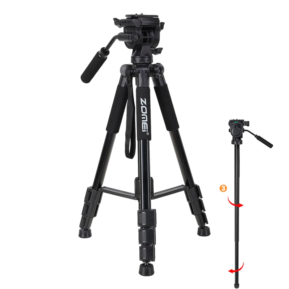 Tripod Height 170cm  Professional High Quality Aluminum Alloy Tripod For DSLR Camera