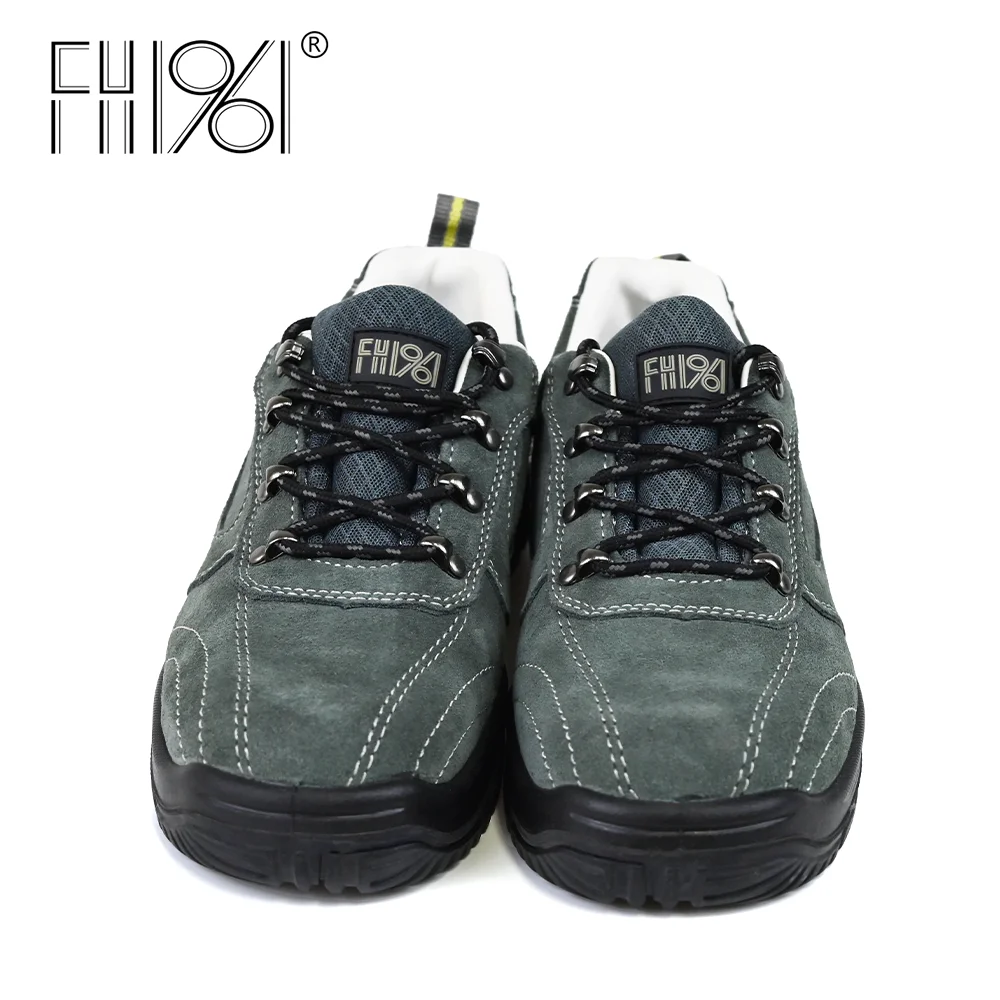 FH1961 Wholesale leather upper rubber outsole safety boots anti-slip anti-puncture customizable