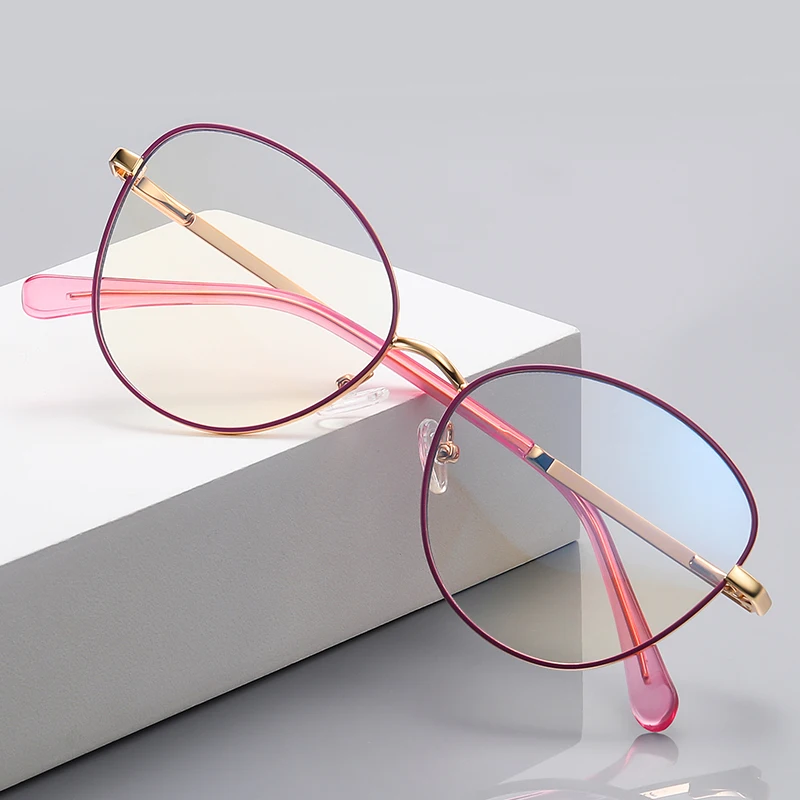 China Wholesale Metal  Eyeglasses OEM Manufacturer Optical Glasses Frames