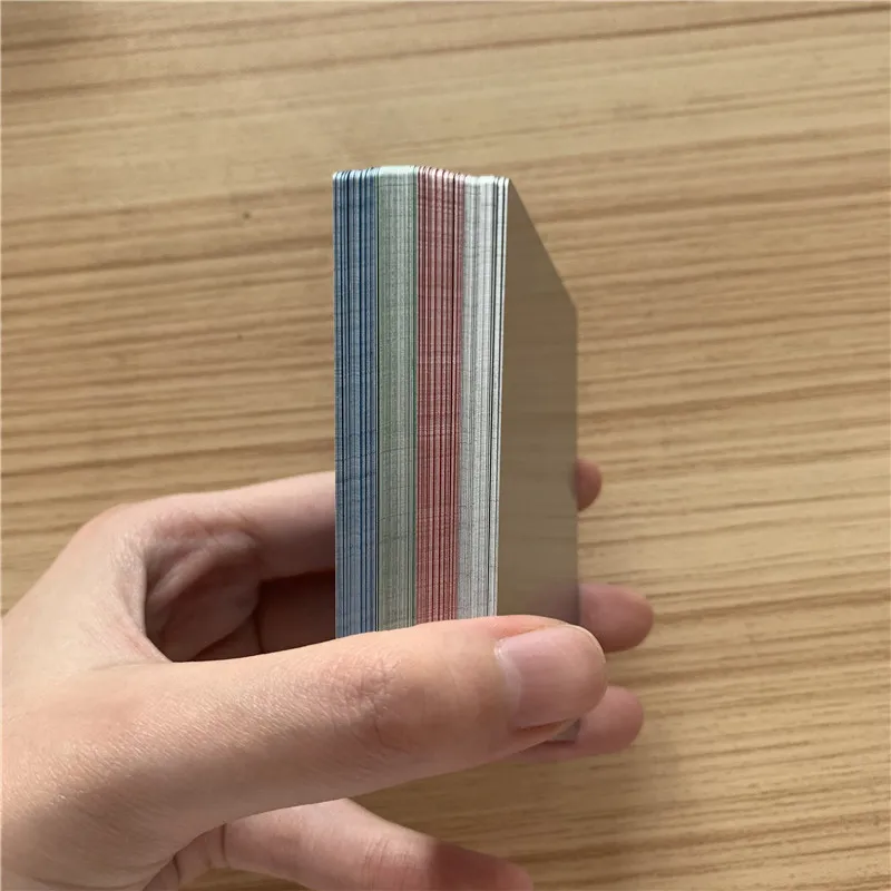 Factory Bulk Blank Customize Metal NFC Business Cards Thick Glossy PVC  Business Card