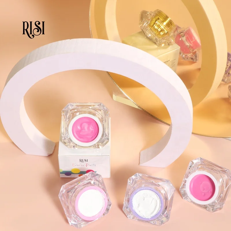 RISI White Mapping Paste Microblading Eyebrows Shape Mark Tools Brows Design Neon Brow Paste