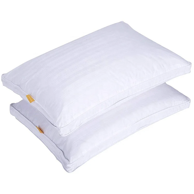 Cheap Price Five Star white Goose Down Pillow Hilton Hotel Pillow stereo pillow
