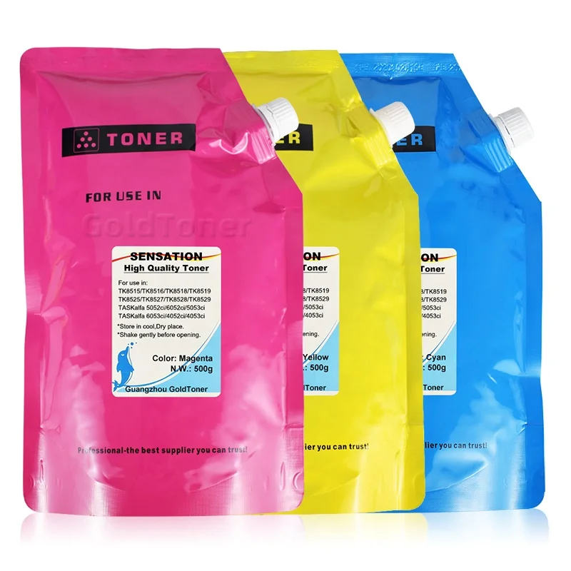 Compatible TK8515 TK8517 TK8518 TK8519 Toner Refill For Kyocera TASKalfa 5052ci 6052ci 5053ci 6053ci Copier Color Toner