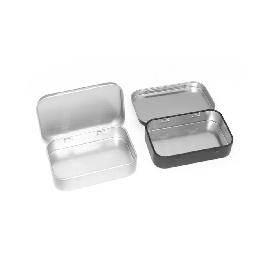 Wholesale 3 Colored Card Candy Small Tool Storage Small Hinged Metal Tin Box