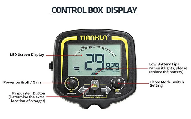 Металлоискатель обнаружитель золота TX-850