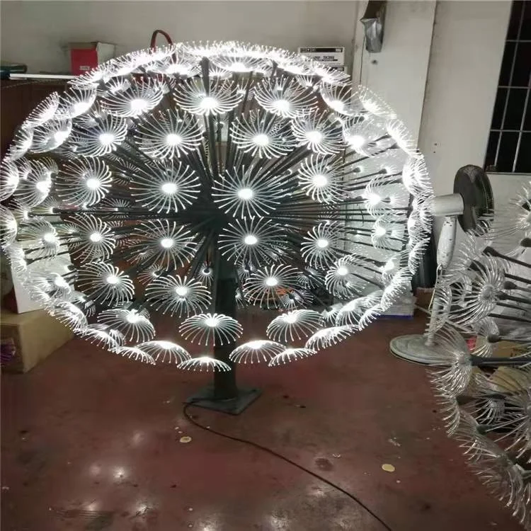 outdoor 2022 led strip light xmas tree 5050 glass outdoor garden decorative lights solar ball dandelion lawn light