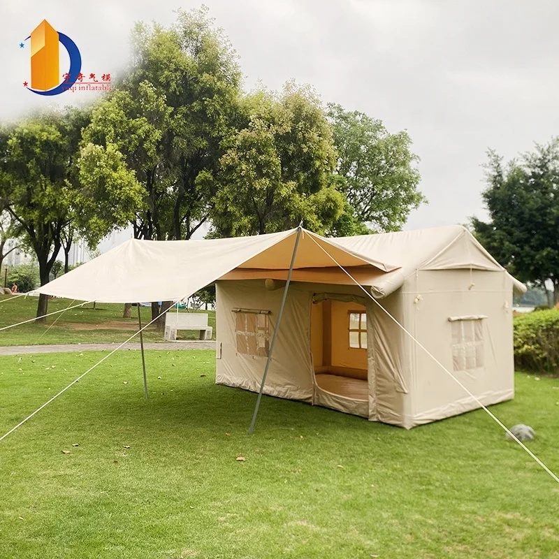 Прямые продажи с фабрики хлопок воздушный полюс glamping надувной дом палатка Кемпинг оборудование для кемпинга