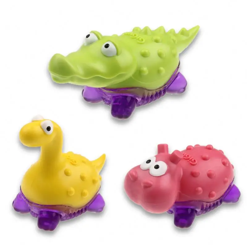 
wholesale Alligator shape dog chew toy TPR dog toys for puppies and small dogs juguetes para perros puppy teething chew toys 