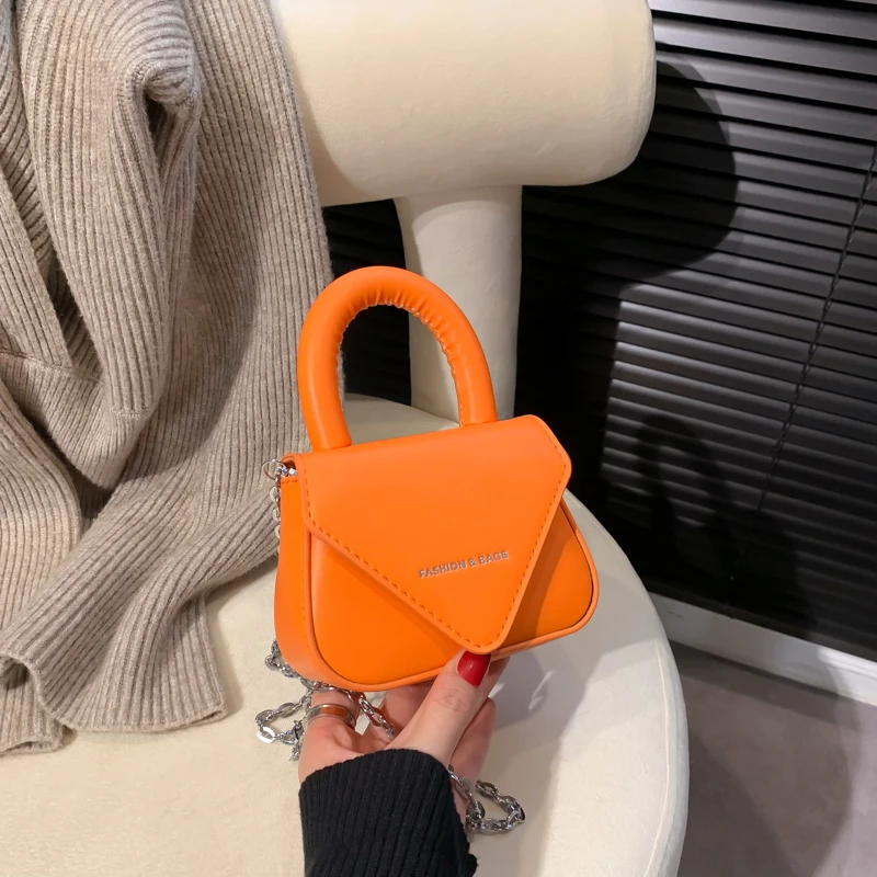 New Fashion Crossbody Bag Women Simple Texture Brand Designer Pu Leather long Chain Handbags For Women ladies sling bag