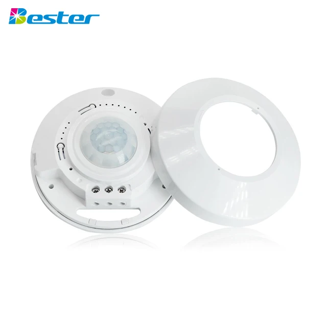RZ036 10A Automatic Microwave Radar Ceiling Surface Mounted 360 Degree PIR Motion Sensor Light Switch