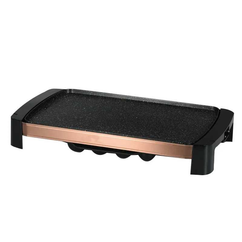 DENUO Indoor Electric BBQ Pan Highly Efficient Table Smokeless Non Stick Coating Aluminum Electric Grill