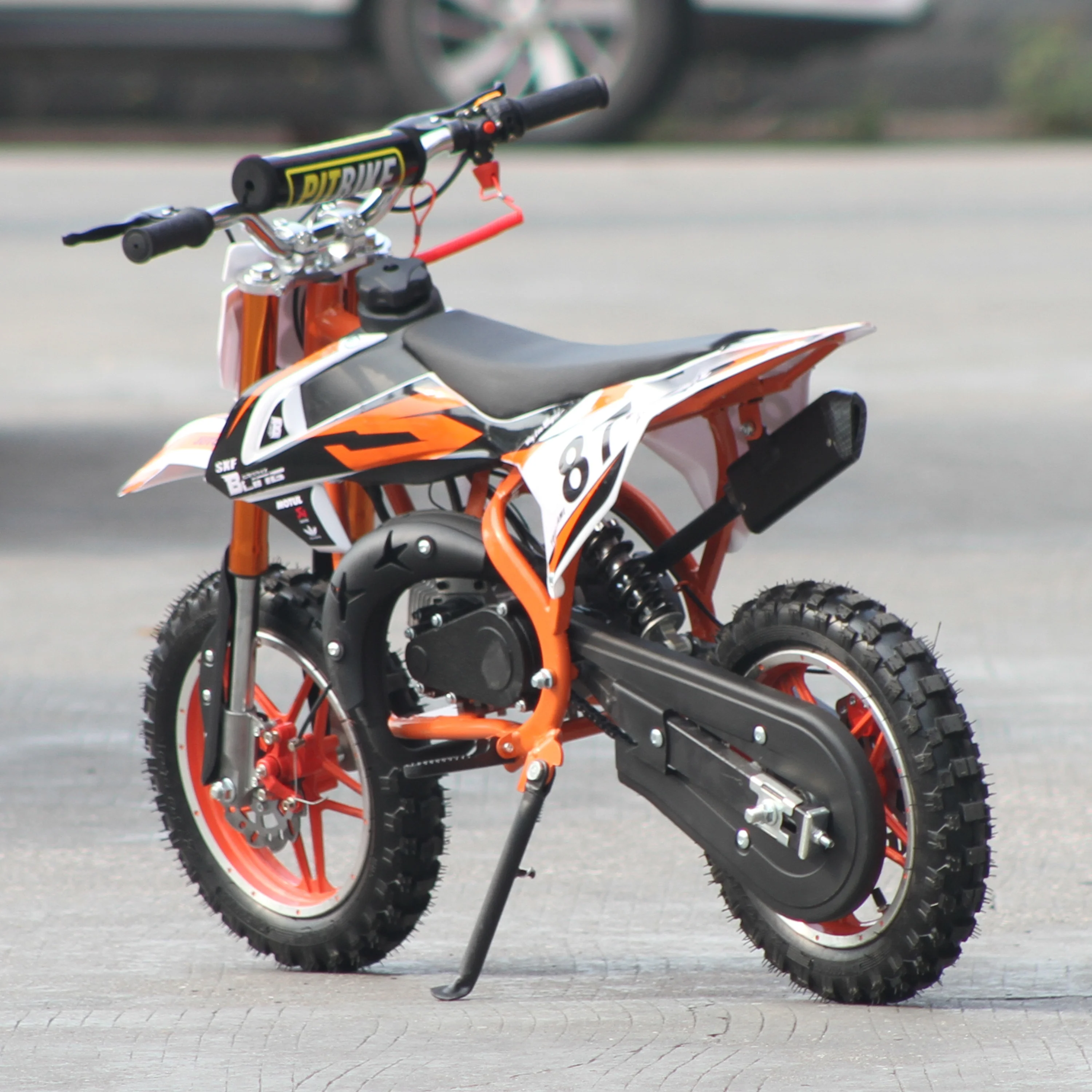49CC Mini Dirt Bike For Kids 2 Stroke Motorcycle Hand to start