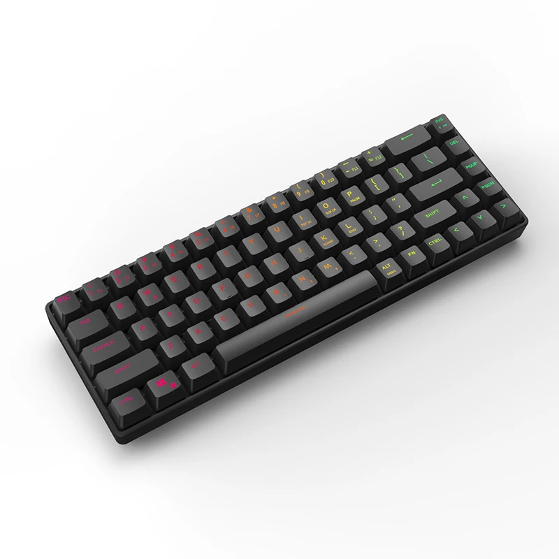  65% портативная Механическая игровая клавиатура с яркой