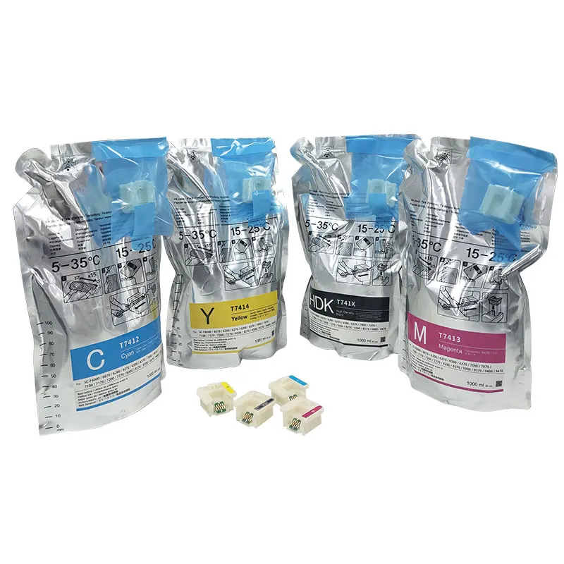 Оптовая продажа, заправка surecolor f6200/f6270/f9200/f9300/f9370, чернила для печати, сублимационные красители, пакет с чипом