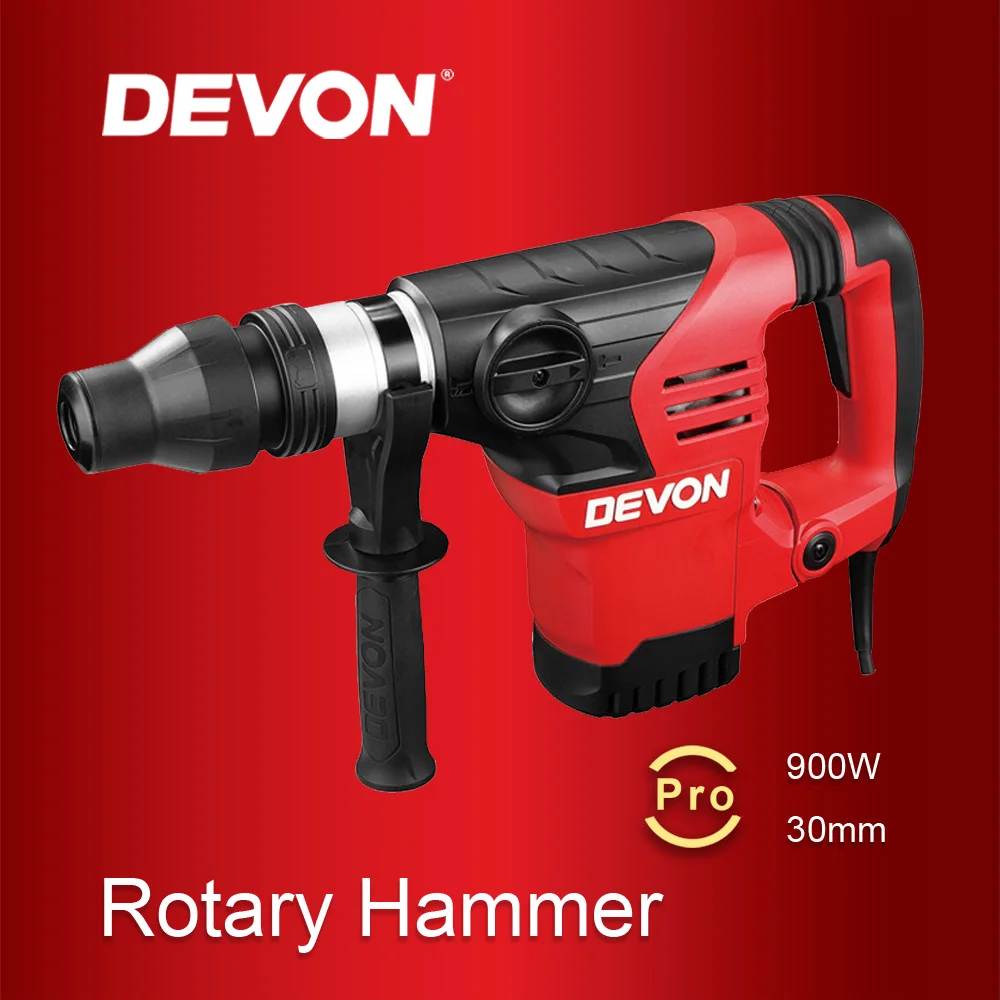 DEVON 1108-40DH 40mm Rotary Hammer 1150W SDS-Hexagon Wireless Drill Machine Hammer Rotary
