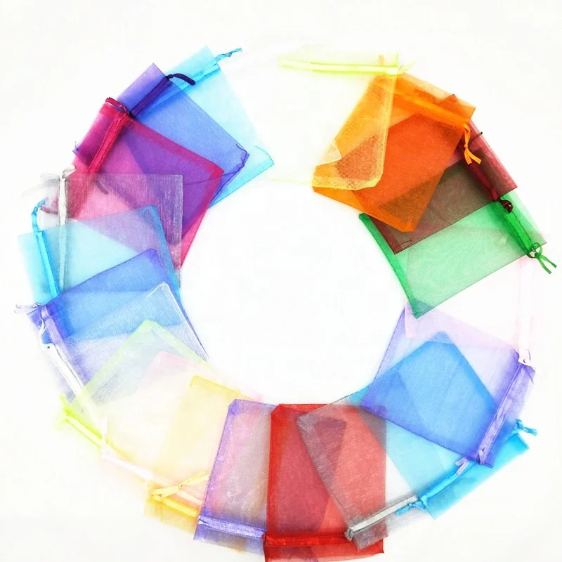 Оптовая продажа индивидуальных сумок, маленькие подарочные сумки из органзы
