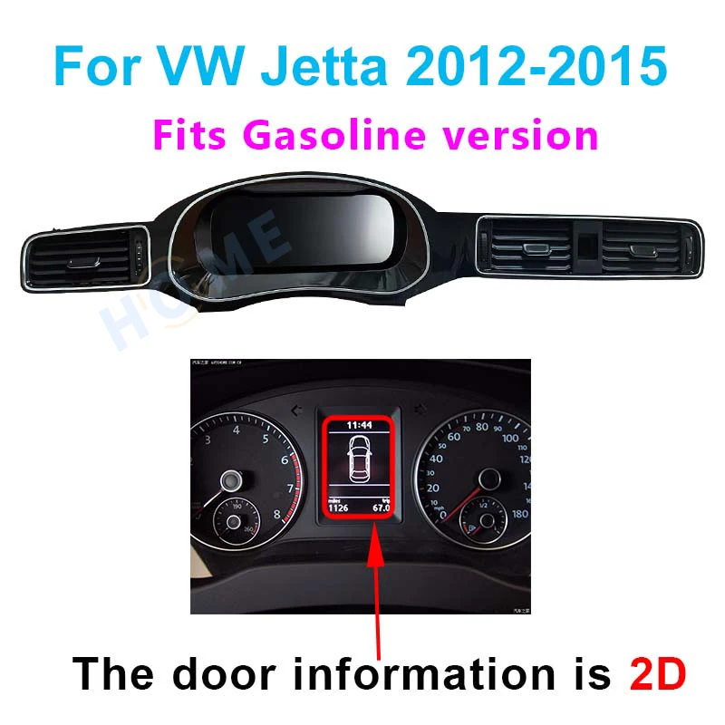 Linux System LCD Speedometer Gauge Virtual Instrument Cluster CockPit Digital Dashboard Panel For Volkswagen Jetta 2012-2018