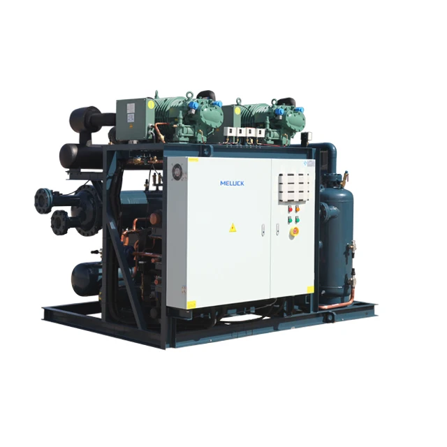 50hp -40C blast freezer room shock cooling screw compressor refrigeration condensing unit