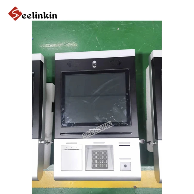 OEM ticket machine supplier computer display cash cashless charging wifi payment terminal stand touch screen wall mounted kiosk