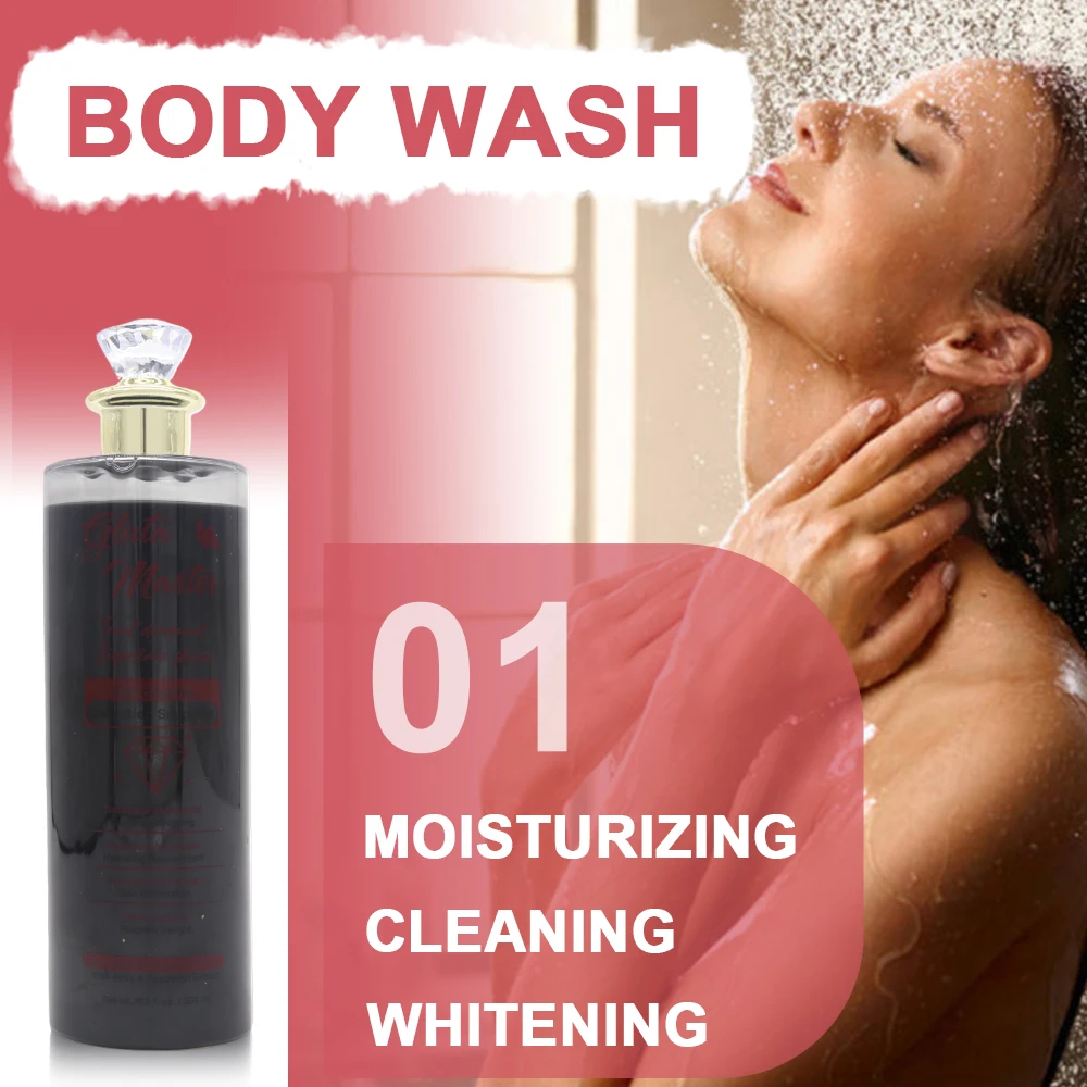 Private Label Teint Diamant Super Whitening Shower Gel Moisturizing Softer Skin Remove Dark Spots Exfoliating Body