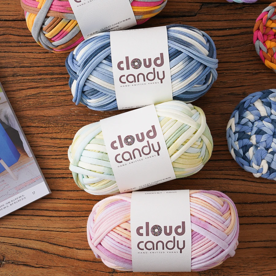 Cloth thread material yarn crochet bag handmade tshirt yarn turkey cloth yarn