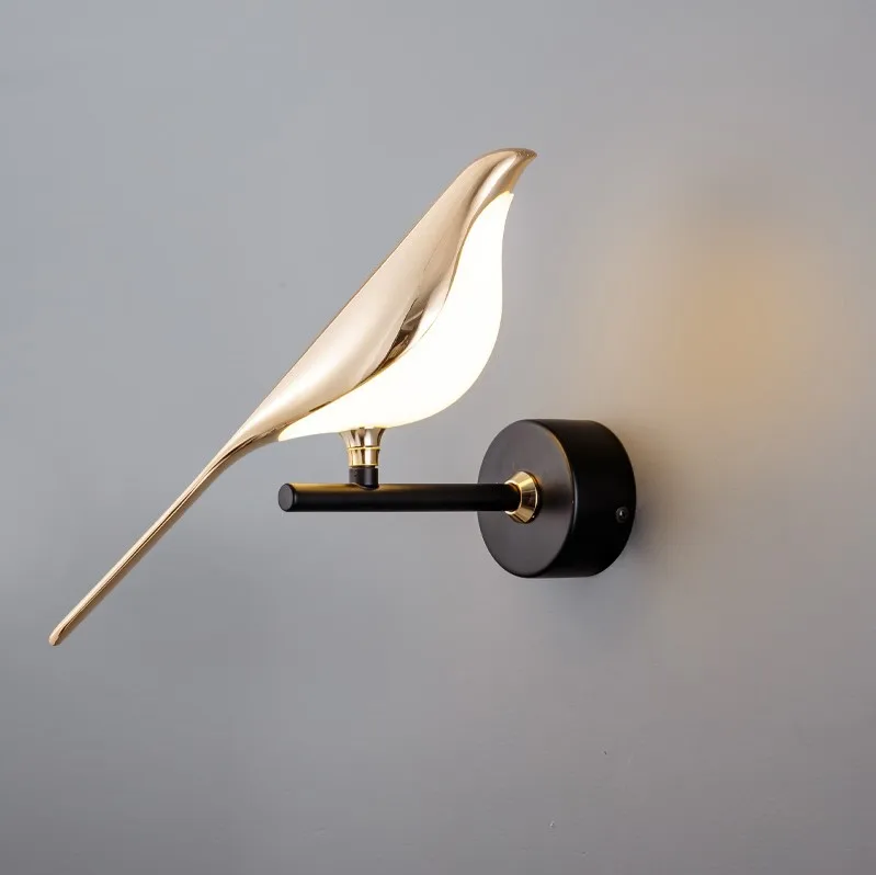 Cuckoo Bird Shape Wall Lamps Light Luxury Home Decor LED Wall Sconce Postmodern Design Indoor Decorative Lights Lighting