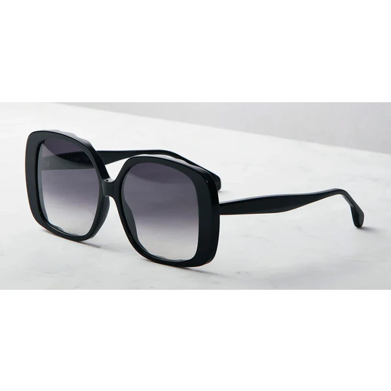 Hot Selling Fashion Oversized Square Curved Leg glasses Trend Design Party Women Sunglasses