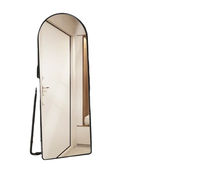 Высококачественный парикмахерский салон, черный пол с подставкой, большое зеркало, светодиодное зеркало для салона красоты