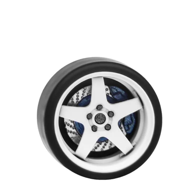 Carlomo 1/64 Wheels S-Class Wheels With Rubber Tires Brake Disc Assembly Rims Modified Parts for Model Car Tomica 4pcs Set E02