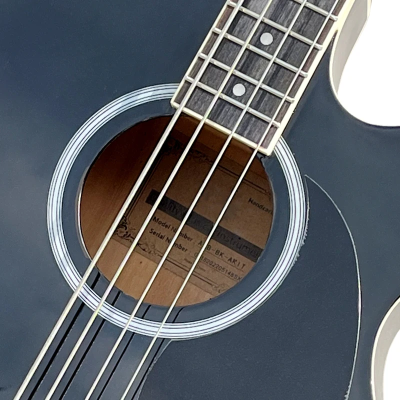 Глянцевая черная цветная оптовая продажа Заводская дешевая цена изготовленные на заказ Струнные инструменты 4-струнная акустическая электрическая бас-гитара