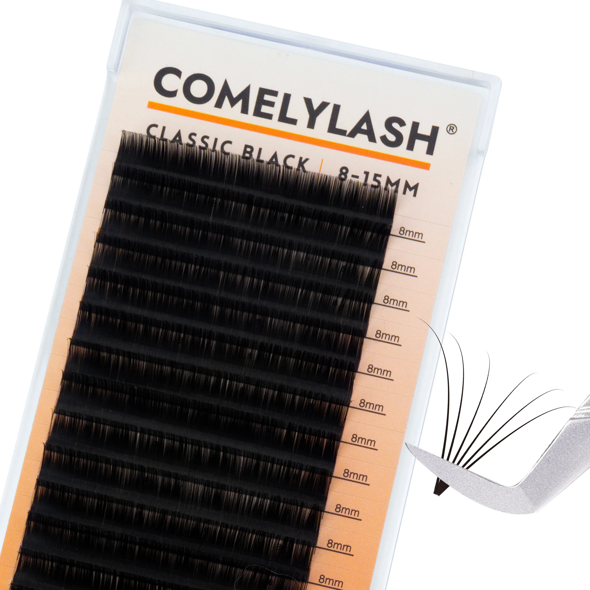 Comelylash Matte Black Lash Extensions Volume Lash Trays Wholesale Eyelash Extension Supplies Cashmere Lash Extensions