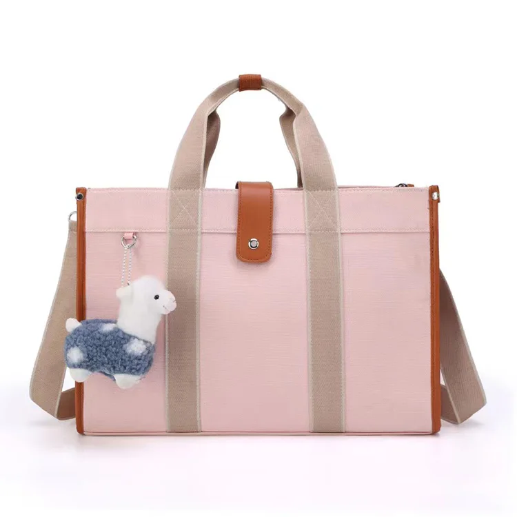 fashionable multi-functional Low MOQ Custom cute mini canvas maternity bag tote travel small baby diaper bag for mom