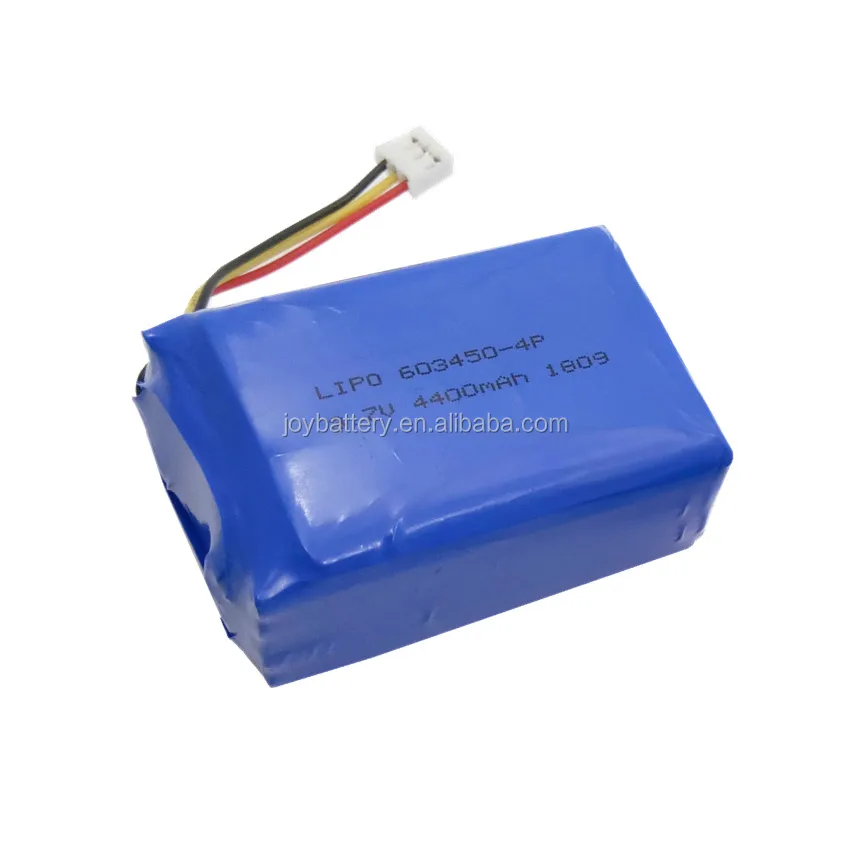 603450 4P 3.7V 4400mAh rechargeable lithium li-polymer li-ion battery pack with pcb and ntc connector