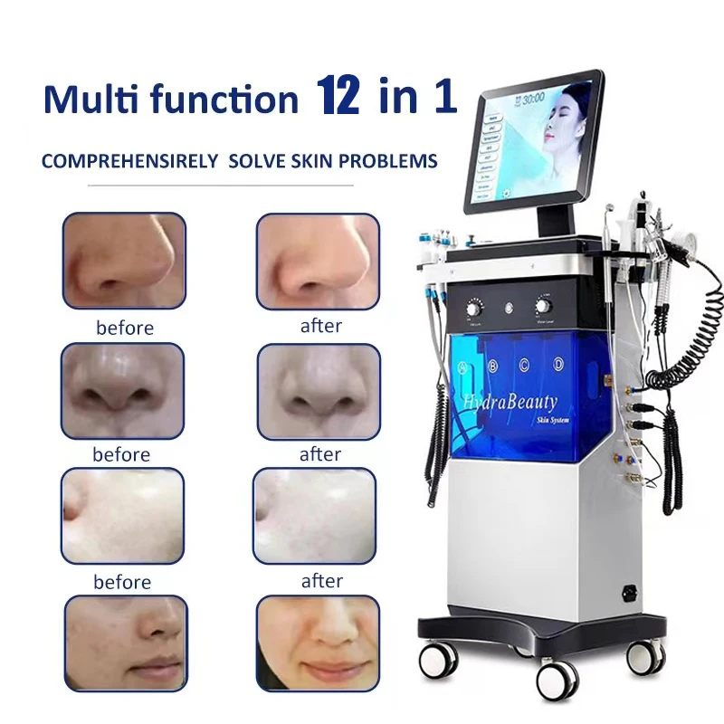 Professional Beauty Hydro Dermabrasion Facial Machine Skin Scrubber Salon Equipment Spa Hydra