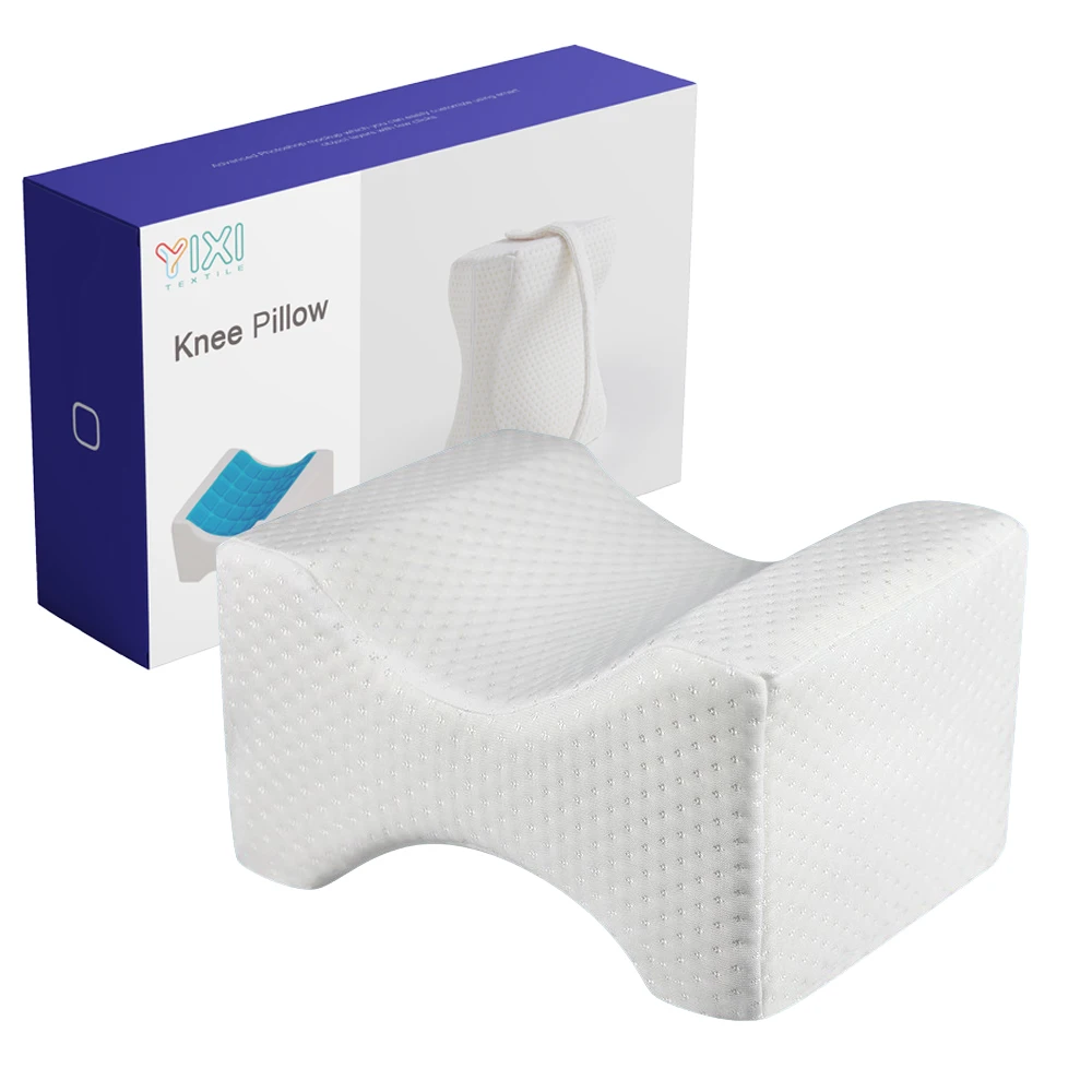 Memory foam posture tapered orthopaedic leg knee pillow for sleeping