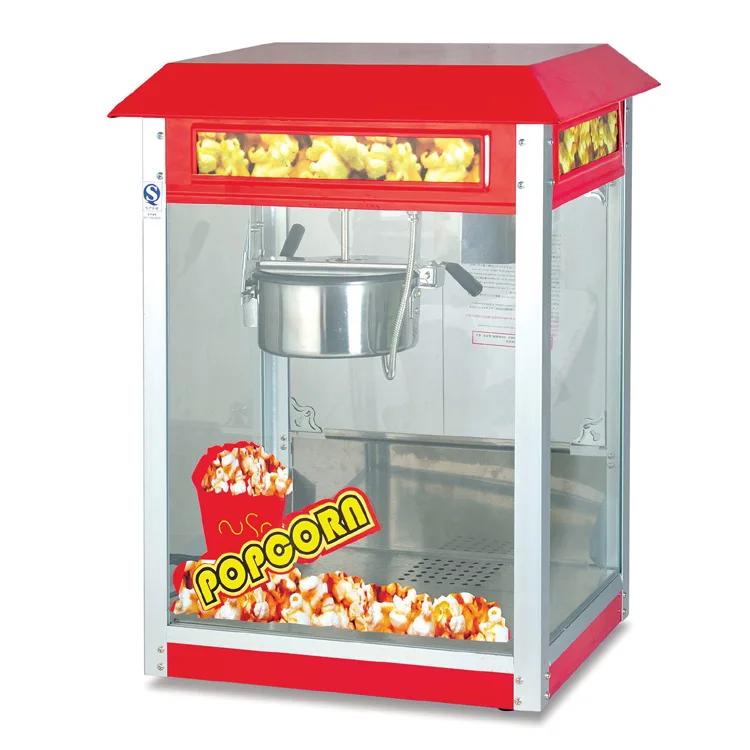Stainless Steel Hot Selling Professional Electric Popcorn Machine 8 oz  Quick And Easy Commercial With Switch